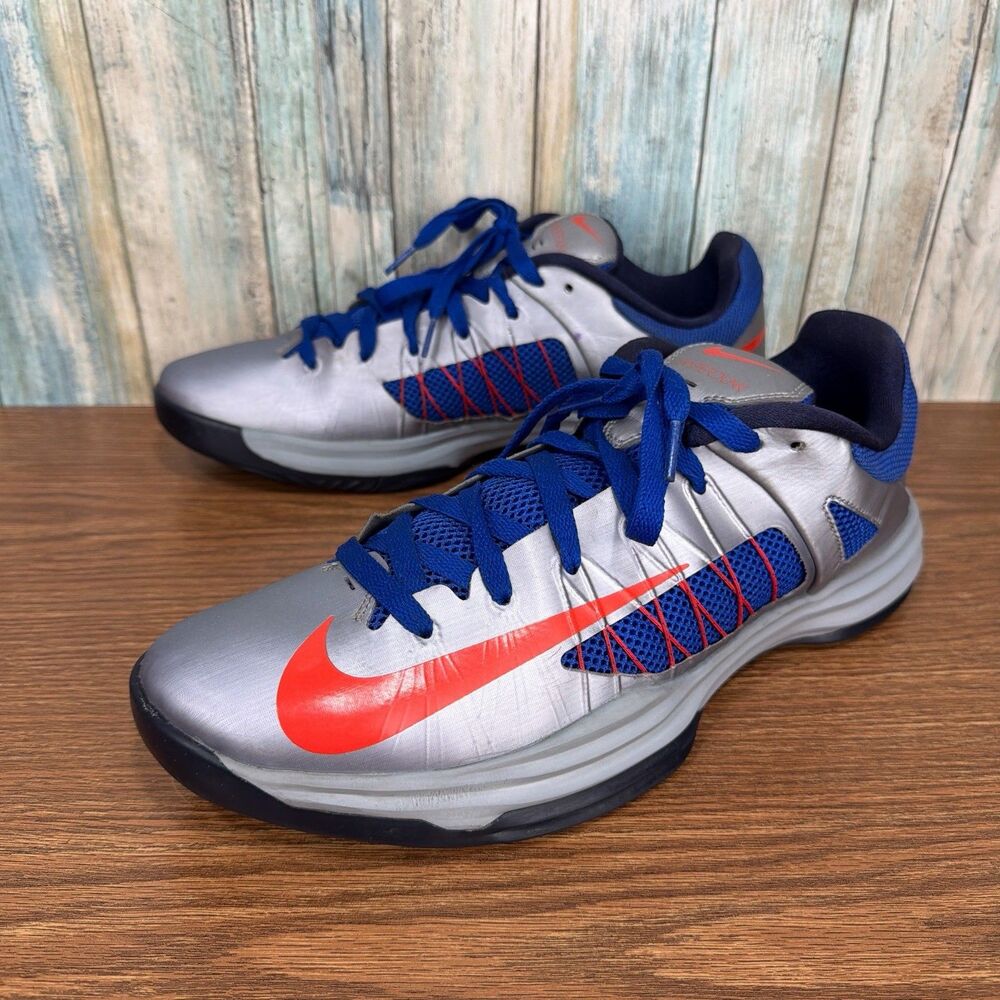 Nike Hyperdunk 2012 Low Stadium Grey Hyper Blue Mens Size 12 Shoes 554671-003